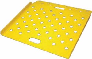 Aluminum Curb Ramp Powder Coated Safety Yellow
