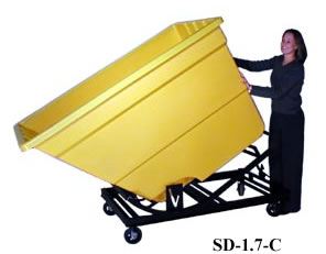 1.7 Cubic Yard Self-Dumping Hopper (With Casters)