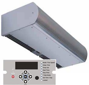 Architectural Low Profile 8 Electric Air Curtain