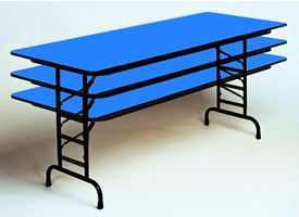 R-Series Adjustable Height Folding Tables