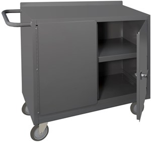 36"W Mobile Cabinet W/Compartment, 1200 lb Cap