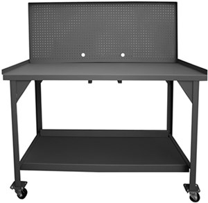 Mobile H D Workbench w/Peg Board-4000 lbs Cap