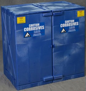Blue Modular Quik-Assembly Poly Cabinet-24 Gal