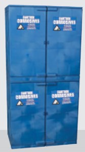 Blue Modular Quik-Assembly Poly Cabinet-48 Gal