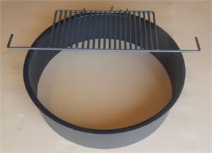 Round Fire Ring With Grate