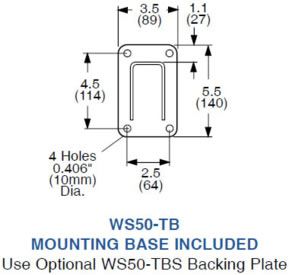 Bench Mounted Jib Kit Backing Plate