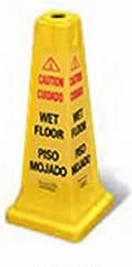 25.75" "Caution, Wet Floor" Safety Cone (6 Pk)