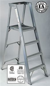 Master Aluminum Platform Step Ladder 