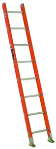 Fiberglass Channel Single Extension Ladder, 10ft 