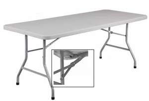 Lightweight Blow Molded Rectangular Folding Tables