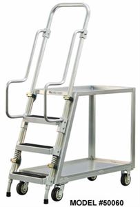 Ladder Cart, 2 Shelf Lips Up