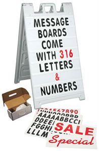 Message Board Kit, White 24" x 36"(2 Pk)