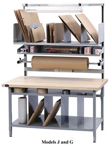 60"L Solid Maple Packaging Workbench