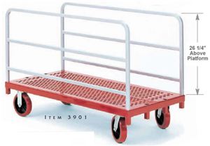 Panel/Sheet Mover,2 Std Uprights,8" Swivel Casters