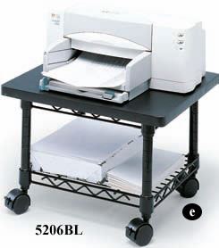 Under Desk Printer/Fax Stand, Black