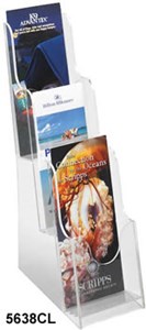 3-Pocket Acrylic Pamphlet Display