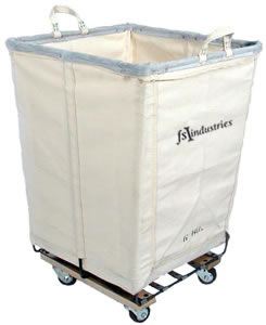 Steeletex Tall Square Basket w/Casters, Gray