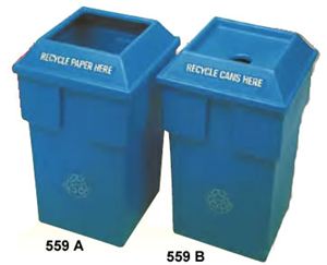 30 Gallon Round Hole Recycling Container