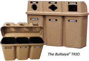 Trio Recycling Container