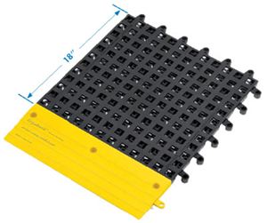 ErgoDeck Open Grid-18"x18" Tile-Black