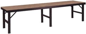Folding Work Table, Wood Top