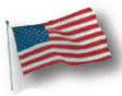 5'-0"W x 3'-0"H American Flag