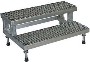 2-Step Stainless Steel Adjustable Step-Mate Stands