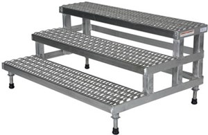 2-Step Stainless Steel Adjustable Step-Mate Stands