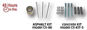 4-Hole Asphalt Hardware Kit for Car Stops
