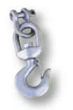Swivel Lifting Hook with Clevis, 4000 lb. Capacity