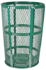 Green 48 gallon Expanded Metal Containers