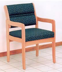 Standard Leg Chair w/Arms,Mahogany Finish