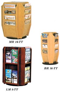 16 Pocket Brochure Rotary Counter Display